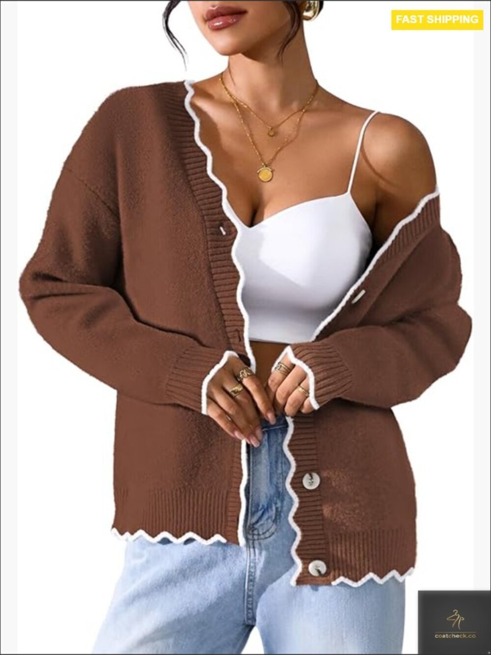 Fuzzy Sweater Cardigan Long Sleeve Button Down Open Front Floral Outerwear Cozy